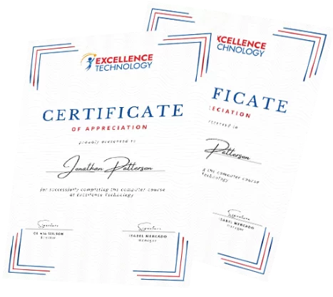 Certificate Of Excellence Technology